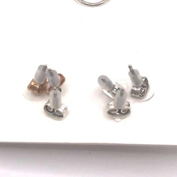 American Eagle Outfitters Minimalist Silver Stud Earrings Set - Picture 4 of 5